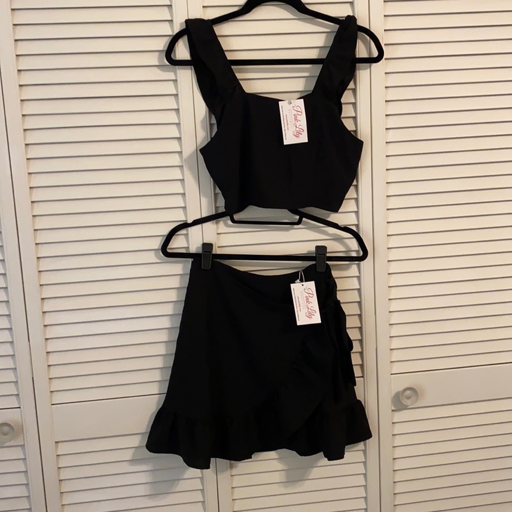 Pink Lily Meant to Be Two Piece Set